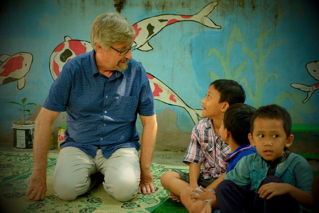Dr. Scott O'Neill in Yogyakarta, Indonesia, one of the cities where the WMP is working.