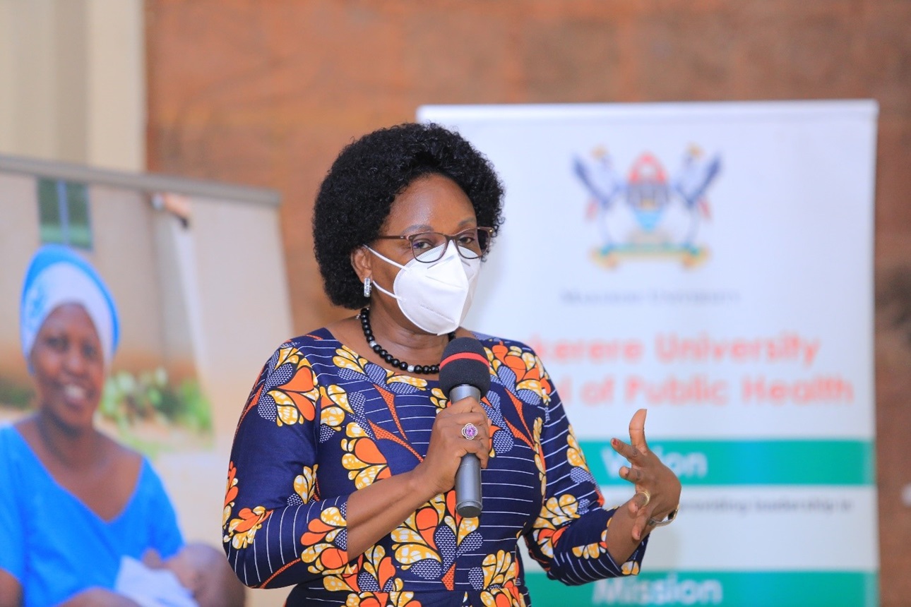 Dr. Rhoda Wanyenze, Professor & Dean of Makerere School of Public Health speaking at the 2020 Social Innovations in Health Awards