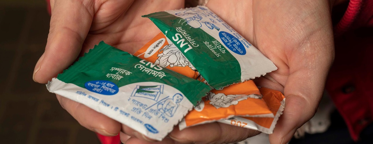 Small-quantity lipid-based nutrition supplements, also known as SQ-LNS, are food-based supplements designed to prevent malnutrition in children 6-24 months of age.