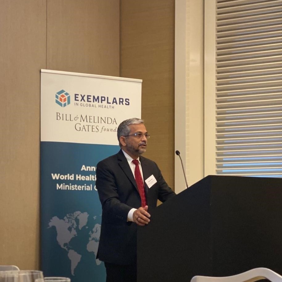 Niranjan Bose, Managing Director for Exemplars in Global Health, discusses progress in health outcomes at the World Health Assembly 2024